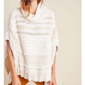 Marilyn Poncho by Anthropologie in Ivory White.
